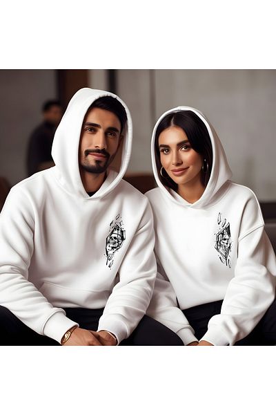 Gölge Store Skeleton King Valentine's Day Slimfit Ανδρικό φούτερ με κουκούλα 7014E