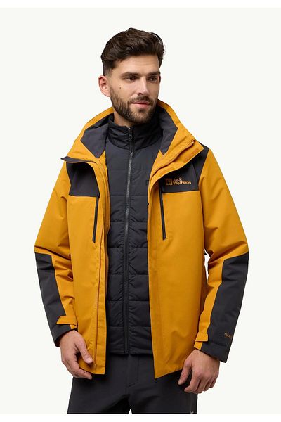 Jack Wolfskin Jasper 3in1 Men's Waterproof Men's Outdoor Coat-A61858Sfl