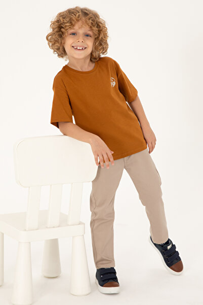 U.S. Polo Assn. Erkek Çocuk Coconut Comfort Basic Bisiklet Yaka Tişört 50295503-VR153