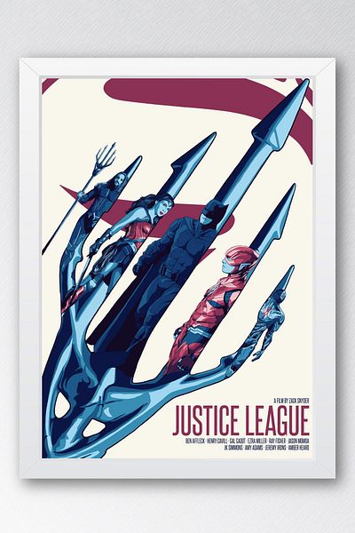 Saturn Ζωγραφική με κορνίζα της Justice League - Ζωγραφική με αφίσα της Justice League