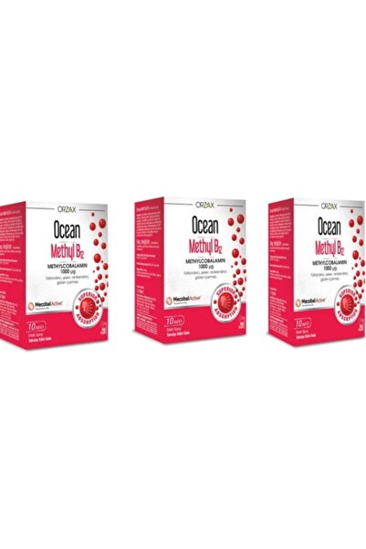 Ocean Methyl Cobalamin B12 Sprey 10 ml 3 Adet