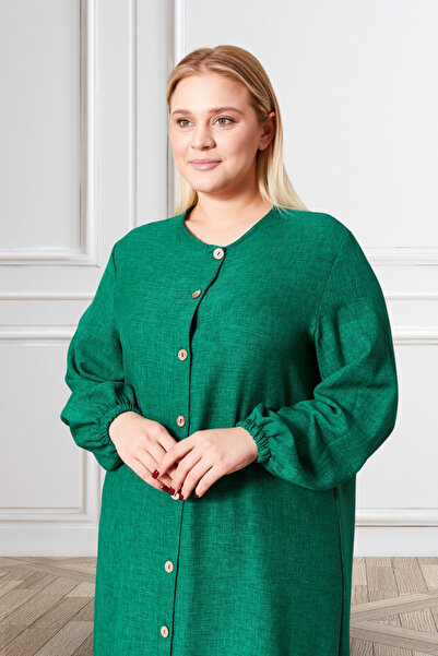 Ferace Linen Large Size Ayrobin 2-Piece Set - Women