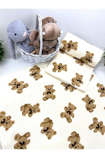 Cottella BEAR PATTERNED VELSOFT BLANKET