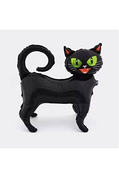 Parti Dükkanım بالون فويل ذو قدم قطة سوداء مقاس 65x62 سم