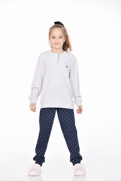 M MOONCOVER Girl's Printed Interlock Seasonal Pajamas Set Mother-Daughter Combination