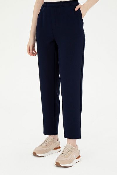 U.S. Polo Assn. Women's Navy Blue Harem Fit Canvas Trousers 50290902 -Vr033