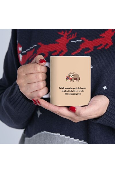 yüksel34 Uyuyalım yada Uyanık kalalım  Sözlü Sevimli Koala Bardak