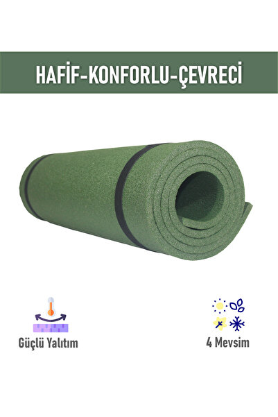 FoamStore 180x60cm 10mm Haki Renk Kamp Matı