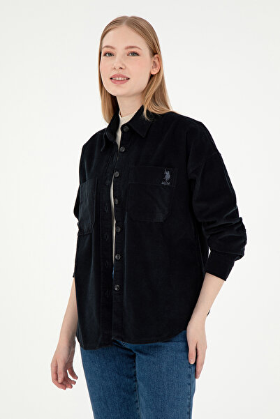 U.S. Polo Assn. Women's Black Long Sleeve Shirt 50290001-Vr046
