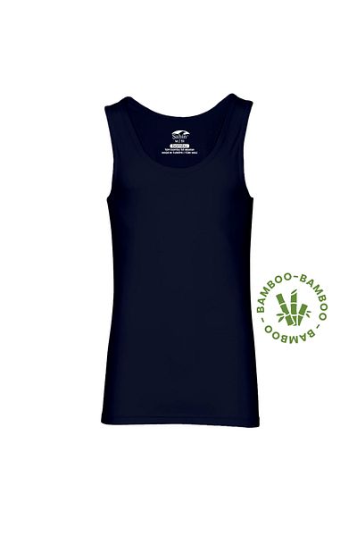Şahin Şahin Men's Navy Blue Bamboo Undershirt - Pack of 3