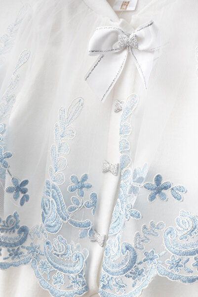 Ponpon Baby Fransız Dantel Pelerinli Melek Kanat Detaylı bebek Mevlüt Tulum  bebek hediyelik fotoğraf çekim