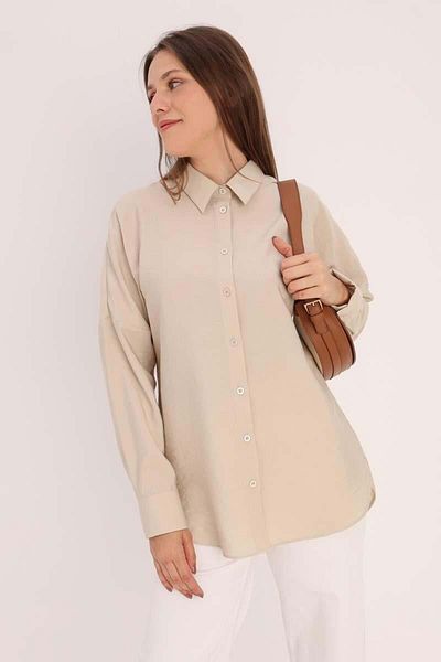 ALLDAY Μπεζ πουκάμισο Oversize