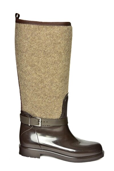 Fox Shoes T 858725204 Holínky do deště z hnědé plsti