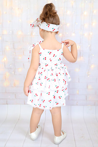 Babito Baby Παιδικό φόρεμα Cherry Concept με τσάντα και κορδέλα