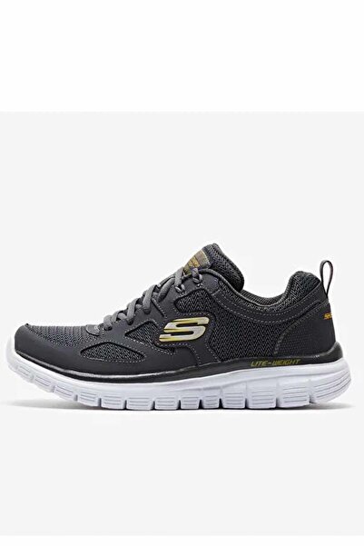 SKECHERS حذاء رياضي كاجوال للرجال من Lite-weight Qtr Overlay 52635 Char Gray