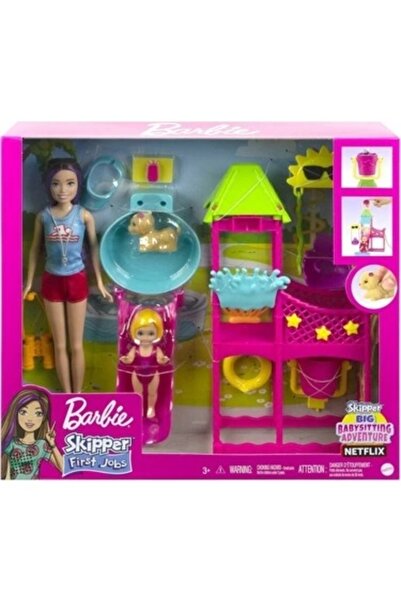 Barbie Skipper'ın Su Parkı Eğlencesi Oyun Seti HKD80