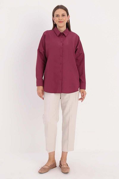ALLDAY Dusty Rose-Oversize Basic Shirt