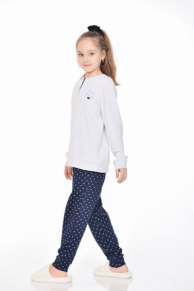 M MOONCOVER Girl's Printed Interlock Seasonal Pajamas Set Mother-Daughter Combination
