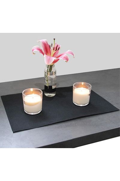 Firemat Black Edition Feuerfeste Unterlage 33x33cm | Brandschutzunterlage