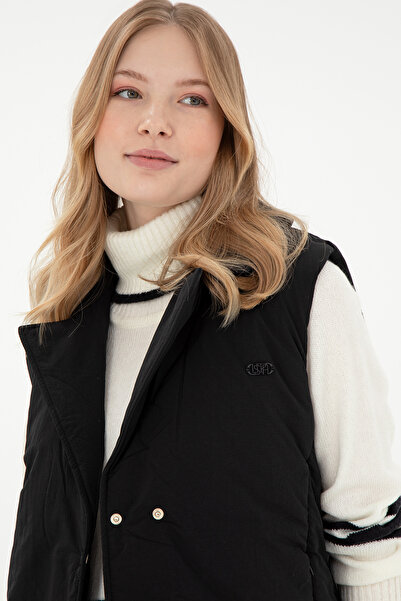 U.S. Polo Assn. Women's Black Vest 50289554 -Vr046