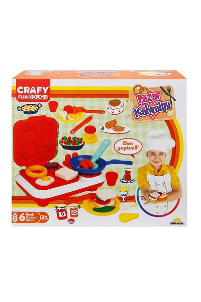 TOYFEST مجموعة صلصال كرافي سوق الفطور 23 قطعة