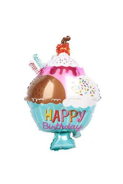 Parti Dükkanım كوب بالون فويل آيس كريم 70x48 سم