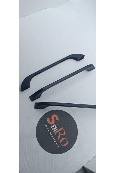 senRo yapı Market Mâner negru cu 160 mm, cu două șuruburi (16 cm) Mâner pentru dulap de bucătărie pentru sertar pentru vestiar