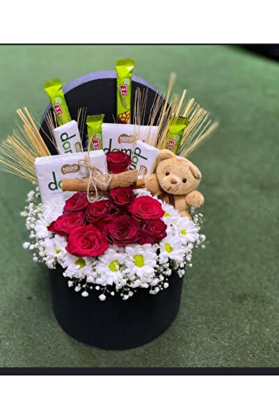Fox Çikolata Yapay Gül Çiçek Buket Hediyelik Eşya Çiçek Özel Gün Full Paket Sevgiliye Kız Arkadaşa
