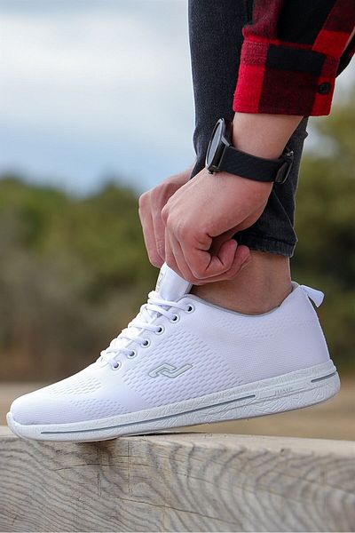 Jump Ανδρικά αθλητικά παπούτσια Casual White Comfort Sole B2 24938rswhite