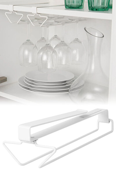 Binbirreyon Kadeh Bardak Askısı Raf Altı Portatif Düzenleyici 29cm RD055