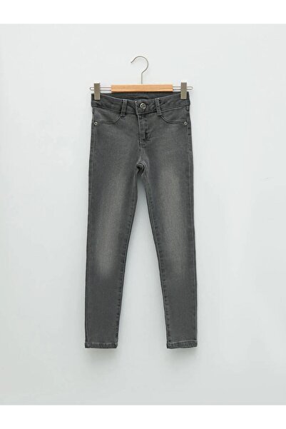 LC Waikiki LCW Kids Gri Skinny Fit Kız Çocuk Jean Pantolon
