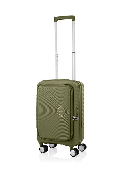 American Tourister CURIO BOOK OPENING   HARD SPINNER  55 CM SET KHAKI GREEN