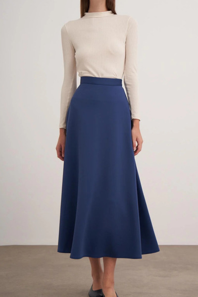 BUTİK C Scuba Etek İndigo