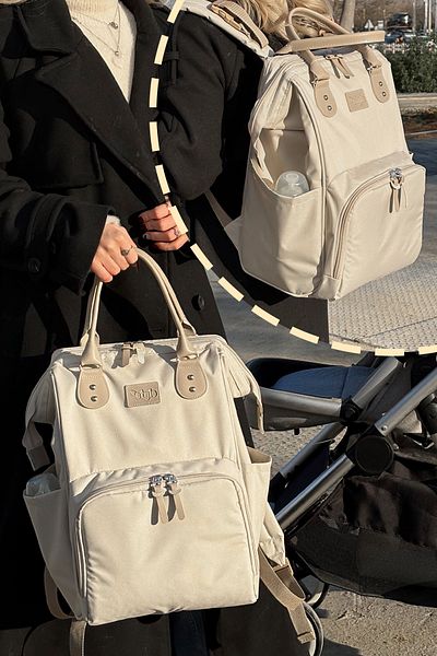 Stylo Paris X Pro Beige Women & Mother Baby Care Backpack