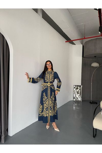suphias Atlas Fabric Dress(Belt Included)