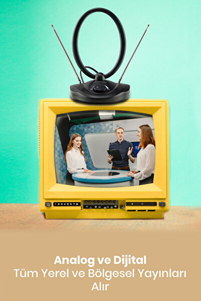 Vivanco 31760-tvf 09b Anlg Ve Dijital Oda Içi Tv Ve Rad. Anten