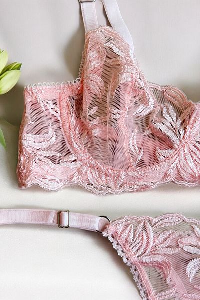 BLİSS WEAR FASHION Set de lenjerie de corp sutien cu sârmă cu model pentru femei