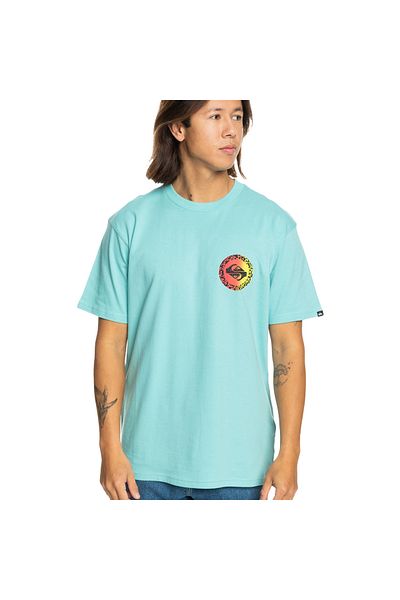 Quiksilver Long Fade Ss Erkek Mavi Günlük Stil T-shirt Eqyzt07670-18614