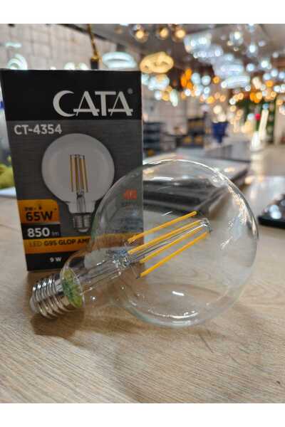 Cata 9watt Rustik Led Ampul G95 Filament / E27 Duy