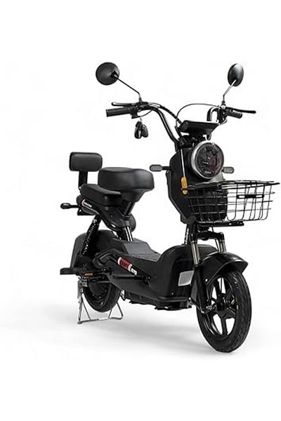 ALBADER Electric Scooter V7+, Electric Kick Scooter With 2 Seats & Manual Pedals, Electric Motor