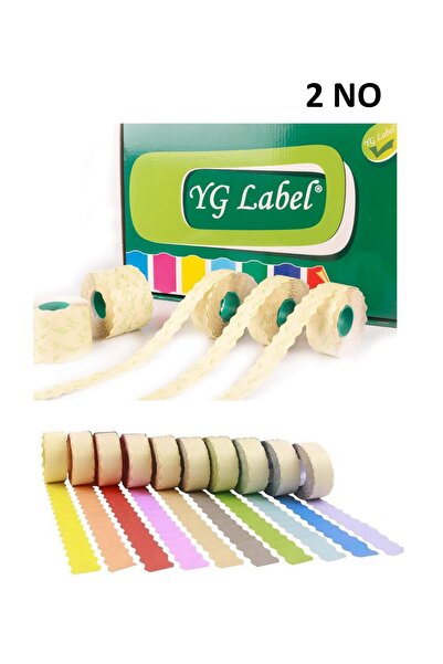 YG LABEL 42 rolne (1 kutija) br. 2 obojene Meto etikete 42x1500 LUX pistačio ...