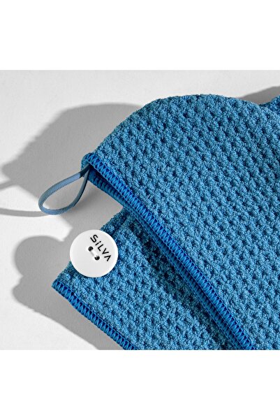 Silva Mikrofiber Saç Bonesi Mavi