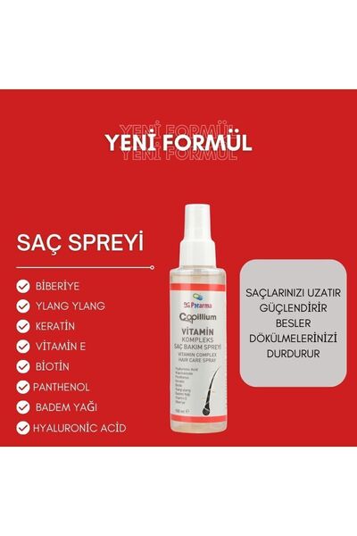 Capillium Biberiye Ylang Hızlı Saç Uzatma-nemlendirici-besleyici-onarıcı- Ker...