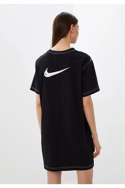 Nike Sportwear Swoosh Women's Dress Black Black Women's Dress