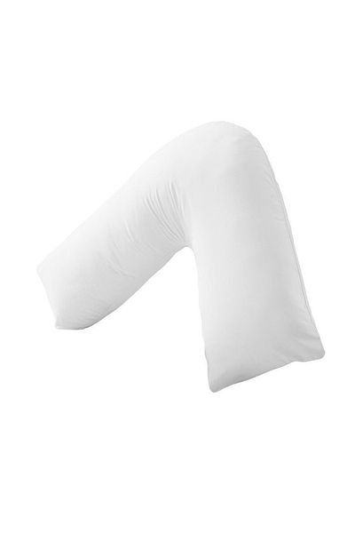 Generic L Shape Comfortable Pregnancy & Maternity Pillow By Mother Comfort - White