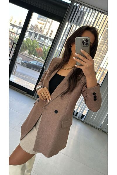 caddstore Яке Foo Mink Blazer