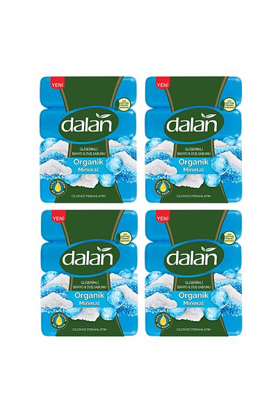 Dalan Organic Mineral Glycerin Bath & Shower Soap 4X150 g 4 Pack