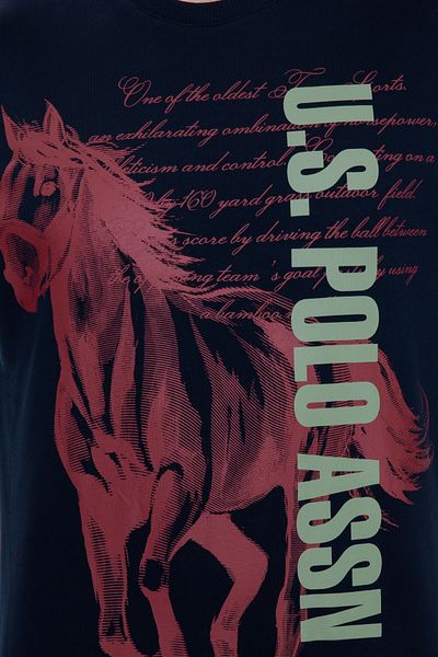 U.S. Polo Assn. БАЗА. ПОЛО АСОШЪН Мъжки тъмносин суитшърт - 50237182-VR033
