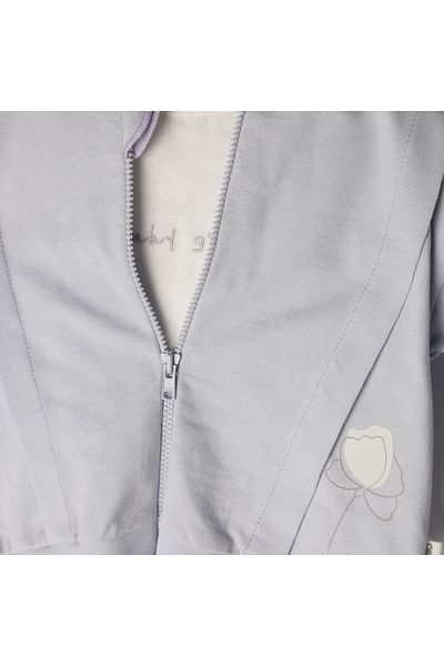 Bebetto 3-Piece Hooded and Zippered String Cardigan Set - Baby Girl/25 K4774