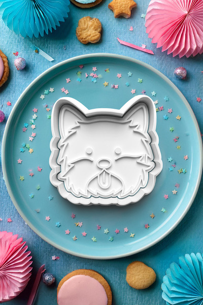 Deep Sweet Terrier Cookie - Cutting Out Tongue and Dough Sculpting Mold